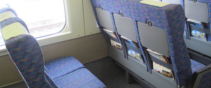 Arrimage des bagages sur le Bullet Train