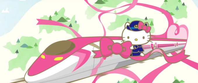 Hello Kitty Japan Ride the super cute Hello Kitty Shinkansen Japan Rail Pass